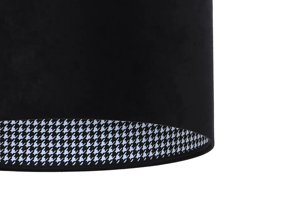 Hängelampen|Esszimmer Lampen*BPS Koncept Schwarze Hängelampe Stoff rund Retro Esstisch