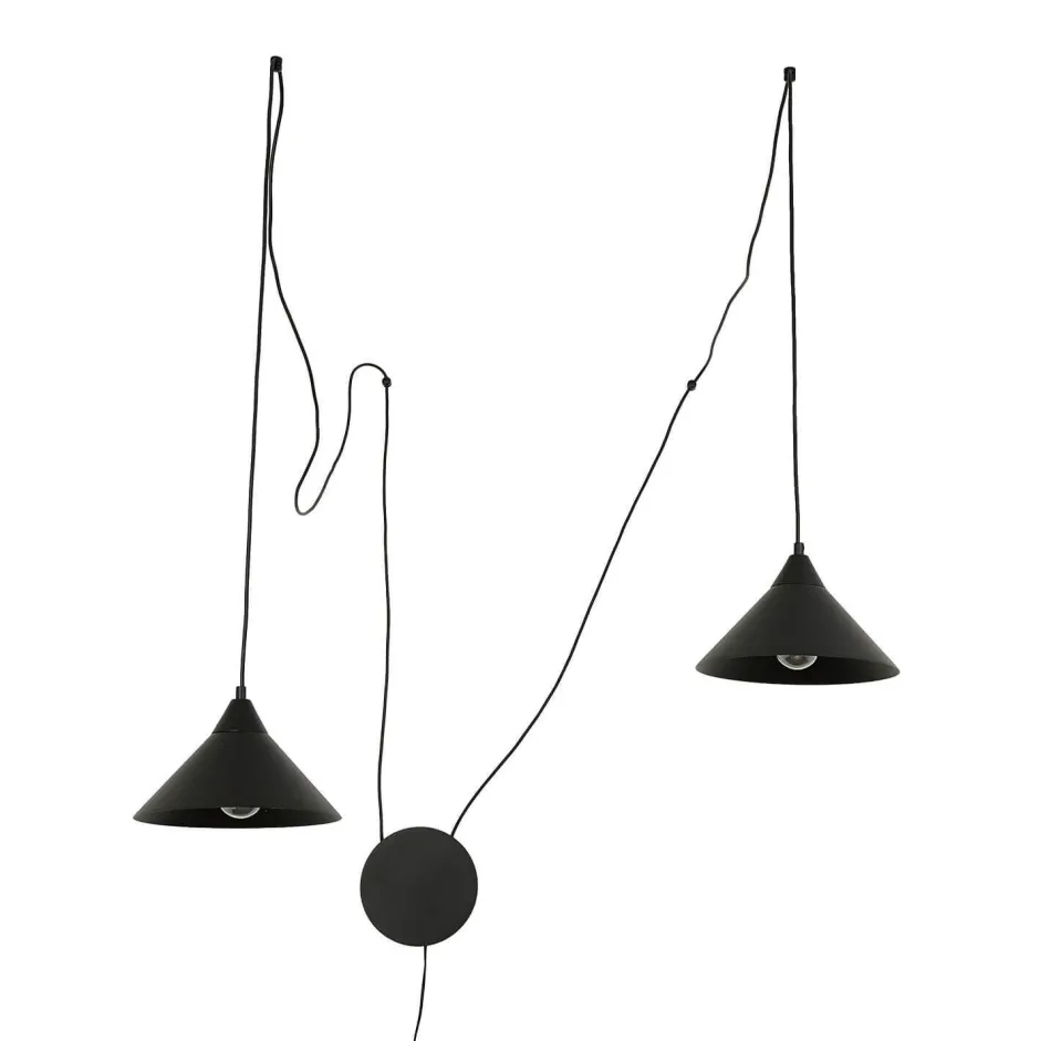 Emibig Schwarze Hängeleuchte mit Stecker flexible Montage< Hängelampen|Esszimmer Lampen