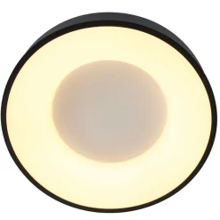 Steinhauer Schwarze LED Deckenlampe Metall Kunststoff 40 W 2700 K< Deckenleuchten|Led Lampen