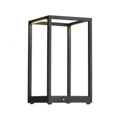 Wohnzimmerlampen|Schlafzimmer Lampen*Paul Neuhaus Schwarze LED Tischlampe dimmbar Touch 26 cm 4 W Memory