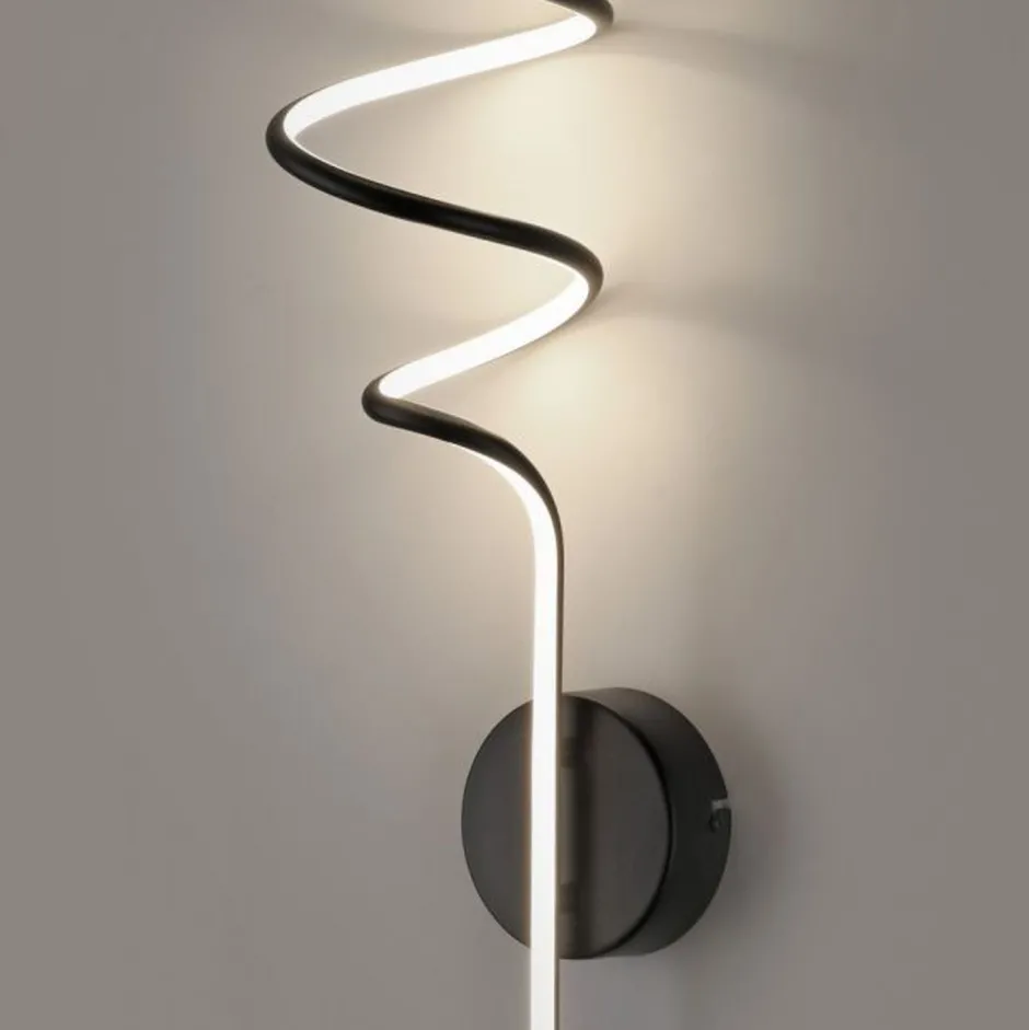 Just Light Schwarze LED Wandleuchte Metall warmweiß 3000 K 2330 lm< Led Lampen|Wandleuchten