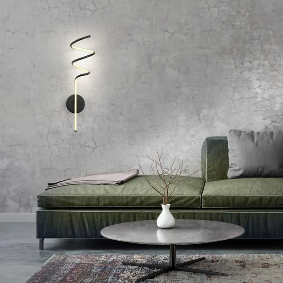 Just Light Schwarze LED Wandleuchte Metall warmweiß 3000 K 2330 lm< Led Lampen|Wandleuchten