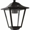 Außenleuchten Antik|Gartenlaternen*Lido Schwarze Pendelleuchte außen IP44 Rustikal E27