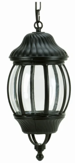 Lido Schwarze Pendelleuchte außen regengeschützt Rustikal< Außenleuchten Antik|Gartenlaternen