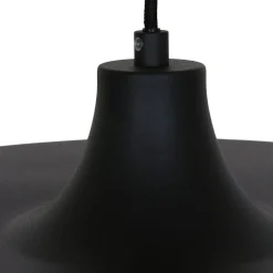 Hängelampen|Bürolampen*Steinhauer Schwarze Pendelleuchte Metall L:50 cm rund E27 Modern