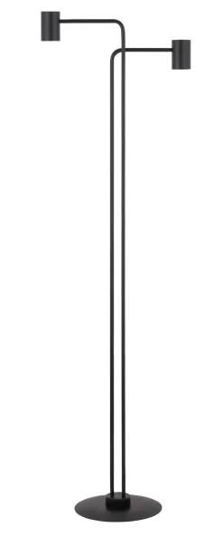 Moderne Lampen|Stehlampen*Sigma Schwarze Stehlampe Zylinder 162 cm E27 auffällig