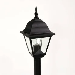 Rustikale Lampen|Wegeleuchten*Easylight Schwarze Stehleuchte Außen ROM H:105cm E27 Laterne