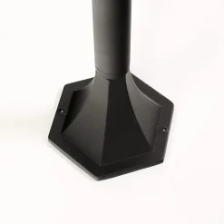 Rustikale Lampen|Wegeleuchten*Easylight Schwarze Stehleuchte Außen ROM H:105cm E27 Laterne