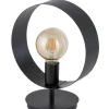 Moderne Lampen|Designerlampen*Sigma Schwarze Tischleuchte dekorativ H:32 cm klein stilvoll
