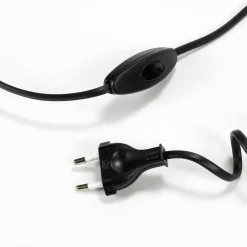 Easylight Schwarze Tischleuchte Metall H 35cm Doppelschirm< Schlafzimmer Lampen|Moderne Lampen