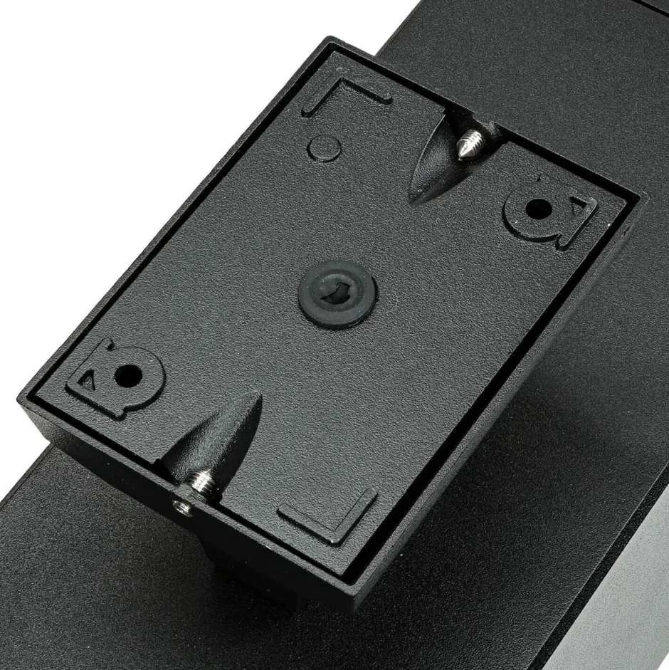 Metall Lampen|Feuchtraumleuchten*SU-MA Schwarze Wandlampe außen IP54 eckig 30cm Up Down