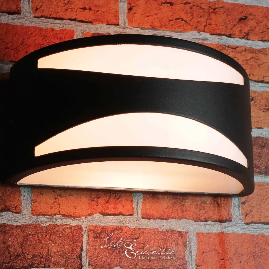 Lido Schwarze Wandlampe für Außen aus Aluminium LIMNOS< Außenwandleuchten|Moderne Lampen