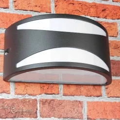 Lido Schwarze Wandlampe für Außen aus Aluminium LIMNOS< Außenwandleuchten|Moderne Lampen