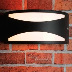 Lido Schwarze Wandlampe für Außen aus Aluminium LIMNOS< Außenwandleuchten|Moderne Lampen