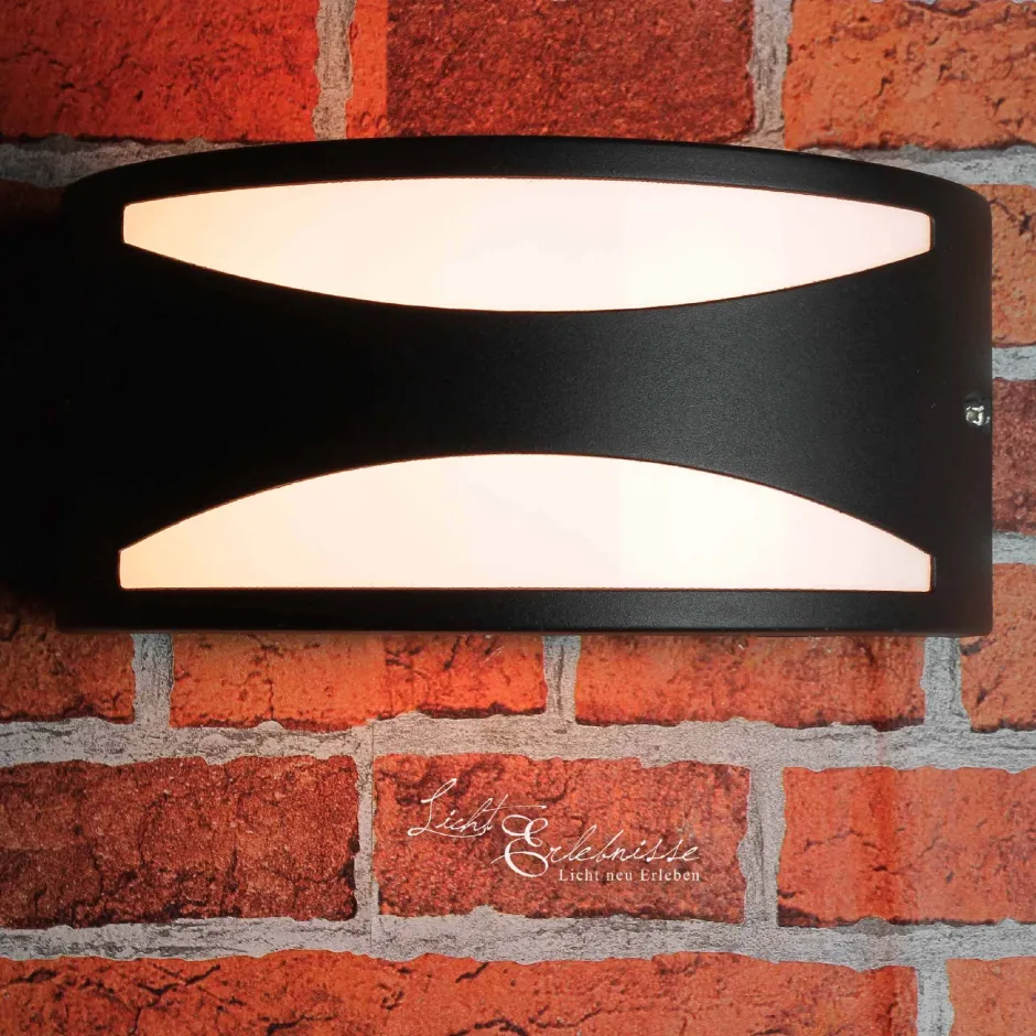 Lido Schwarze Wandlampe für Außen aus Aluminium LIMNOS< Außenwandleuchten|Moderne Lampen