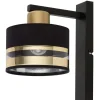 Sigma Schwarze Wandlampe Gold Akzent Metall B:15 cm E27< Wandleuchten|Küchenlampen