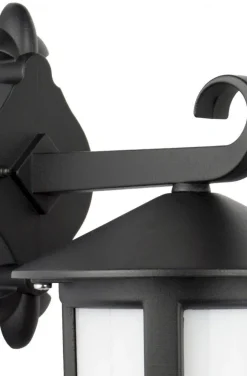 SU-MA Schwarze Wandlampe Rustikal regenfest E27< Außenleuchten Antik|Außenwandleuchten