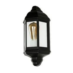 Easylight Schwarze Wandleuchte außen LIVORNO Rustikal IP44 E27< Rustikale Lampen|Maritime Lampen