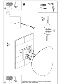 Sollux Schwarze Wandleuchte Modern Metall 2x G9 indirekt< Wandleuchten|Flurlampen