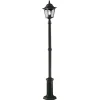 Lampen Aus Aller Welt|Vintage Lampen*Elstead Schwarze Wegbeleuchtung FRANKIE 179cm hoch Rustikal