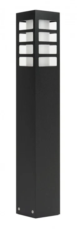 Moderne Außenleuchten|Wegeleuchten*SU-MA Schwarze Wegeleuchte 50cm wetterfest IP54 E27