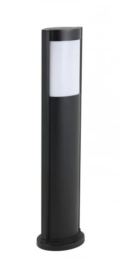 Moderne Außenleuchten|Wegeleuchten*SU-MA Schwarze Wegeleuchte oval 65 cm außen E27 CANDO