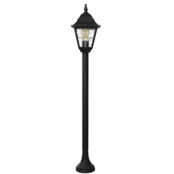 Elstead Schwarze Wegeleuchte wetterfest H:109cm LEADWORTH< Vintage Lampen|Rustikale Lampen