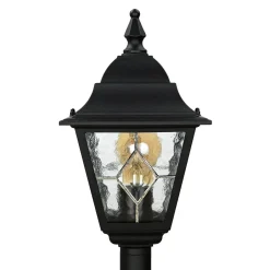 Elstead Schwarze Wegeleuchte wetterfest H:109cm LEADWORTH< Vintage Lampen|Rustikale Lampen