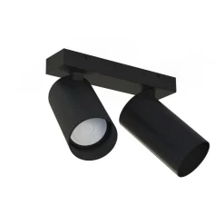 Nowodvorski Schwarzer Deckenspot COLENE B:5,5-20cm Modern 2x GU10< Deckenleuchten|Flurlampen