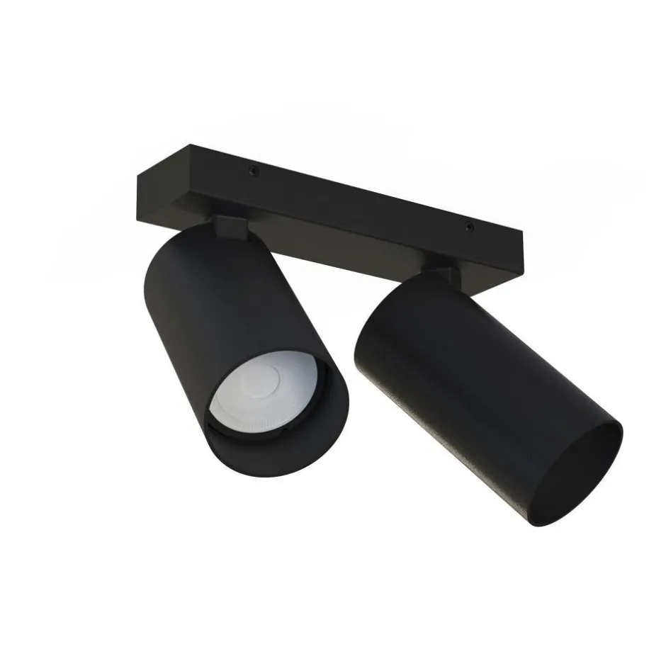 Nowodvorski Schwarzer Deckenspot COLENE B:5,5-20cm Modern 2x GU10< Deckenleuchten|Flurlampen