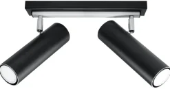 Sollux Schwarzer Deckenstrahler Metall L:30cm DUCCIA< Deckenleuchten|Flurlampen