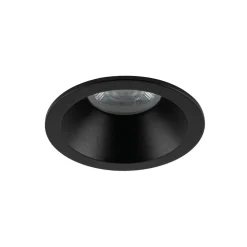 Metall Lampen|Moderne Außenleuchten*TK Lighting Schwarzer Einbaustrahler IP65 Metall Glas Ø8,5 cm rund