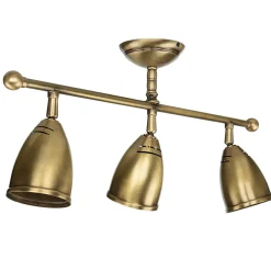 Metall Lampen|Messinglampen*Giovanni Battista Schwenkbare Deckenlampe Rustikal Bronze Hell