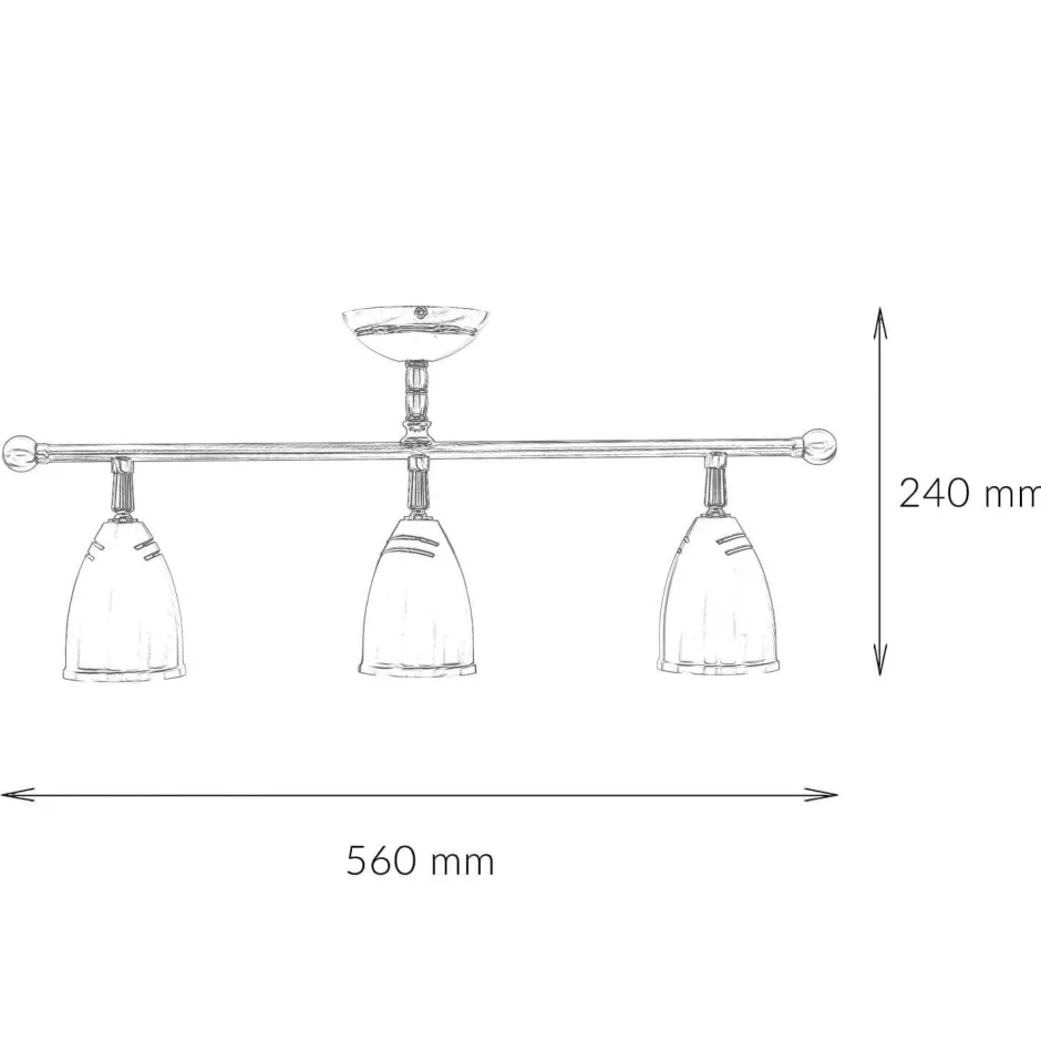 Metall Lampen|Messinglampen*Giovanni Battista Schwenkbare Deckenlampe Rustikal Bronze Hell