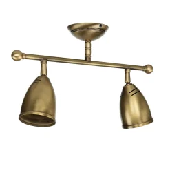 Metall Lampen|Messinglampen*Giovanni Battista Schwenkbare Deckenleuchte Rustikal Bronze Hell