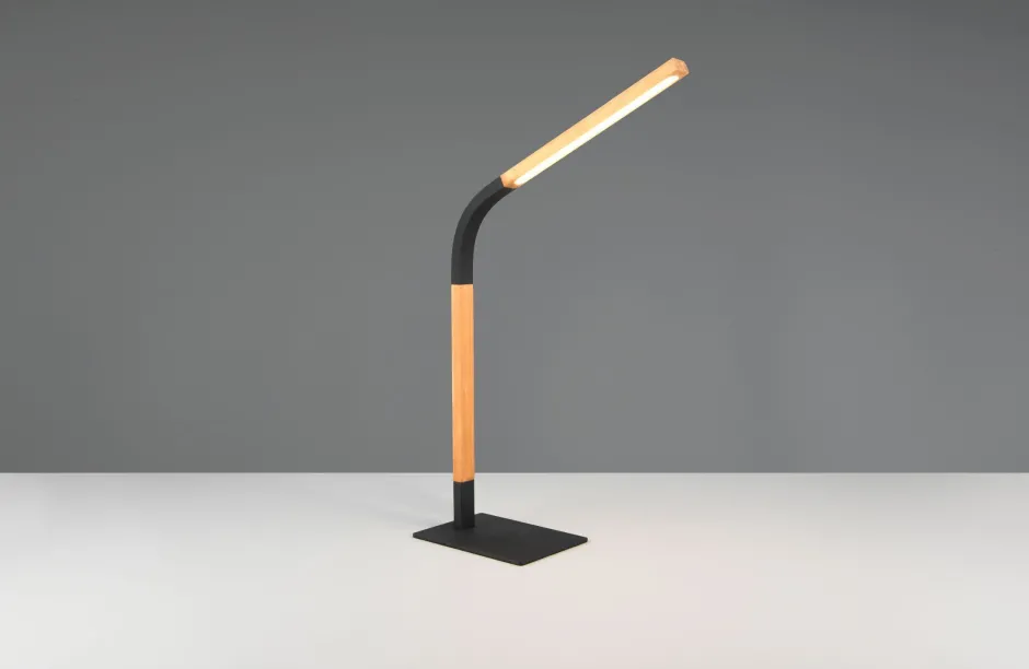 Wohnzimmerlampen|Metall Lampen*Trio Reality Schwenkbare LED Tischleuchte dimmbar Metall Schwarz 7 W