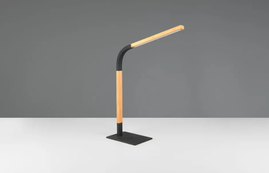 Wohnzimmerlampen|Metall Lampen*Trio Reality Schwenkbare LED Tischleuchte dimmbar Metall Schwarz 7 W