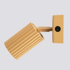 Sollux Schwenkbare Leselampe Wand GU10 B: 8 cm klein in Gold aus Alu< Flurlampen|Wohnzimmerlampen