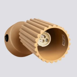 Sollux Schwenkbare Leselampe Wand GU10 B: 8 cm klein in Gold aus Alu< Flurlampen|Wohnzimmerlampen