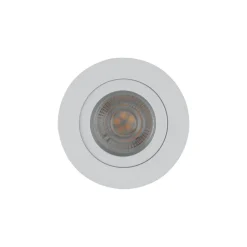 TK Lighting Schwenkbarer Einbauspot Metall Ø7,5 cm IP65 Weiß< Metall Lampen|Moderne Außenleuchten