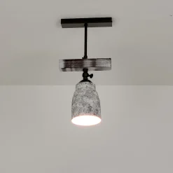 Luminex Shabby Chic Deckenlampe Weiß Grau schwenkbar AGAP< Wandleuchten|Küchenlampen