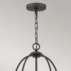 Wohnzimmerlampen|Esszimmer Lampen*Elstead Shabby Kronleuchter Metall Grau Ø 63,6 cm Rustikal