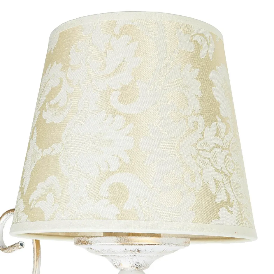 Jupiter Shabby Wandlampe Barock Motiv Wandleuchte GANARA< Stofflampen|Shabby Chic Lampen