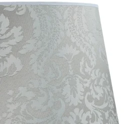 Lampenschirme*Duolla Silberner Lampenschirm Stehlampe Stoff E27 WILLOW