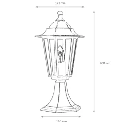 Easylight Sockel Wegeleuchte Garten PARIS Weiß IP44 rustikal< Rustikale Lampen|Rustikale Außenleuchten