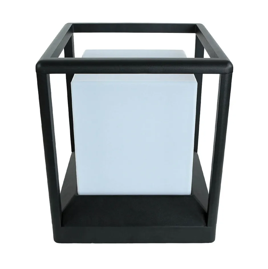 Maytoni Sockelleuchte Aluminium E27 IP65 25,5 cm Graphit eckig< Metall Lampen|Wegeleuchten