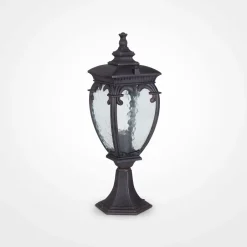 Maytoni Sockelleuchte Aluminium Glas E27 IP44 48,5 cm hoch< Außenleuchten Antik|Gartenlaternen