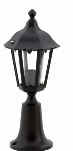 Lido Sockelleuchte außen E27 Schwarz 40 cm IP43< Außenleuchten Antik|Gartenlaternen
