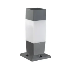 Außenleuchten Antik|Außenleuchten Messing*Kanlux Sockelleuchte außen Garten 47 cm Grau Weiß blendarm