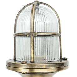 Lido Sockelleuchte außen Messing H:25cm Terrasse Weg< Metall Lampen|Messinglampen